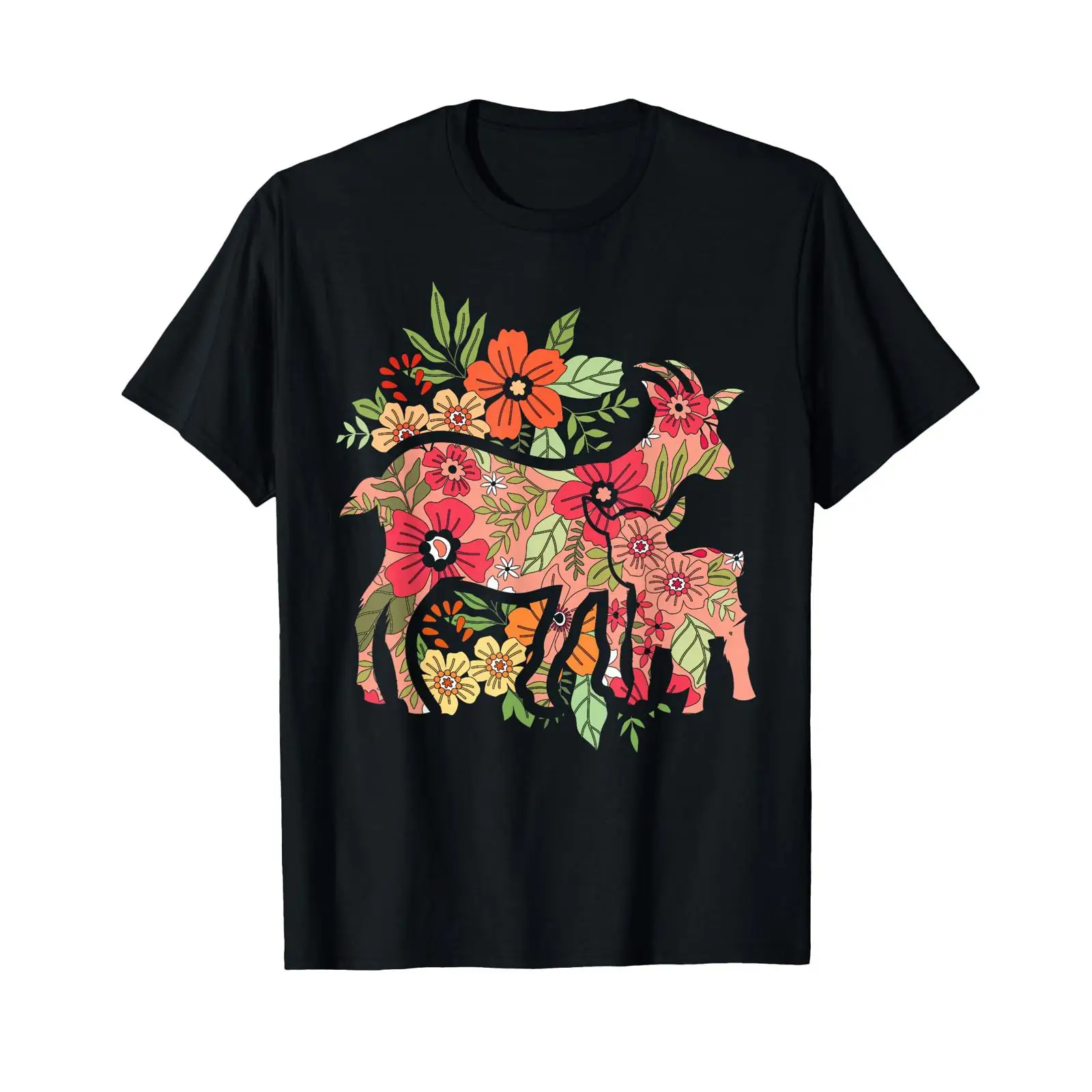 Agriculture Goat Farming - Kaos Vintage Peternakan Pertanian Hewan Bunga